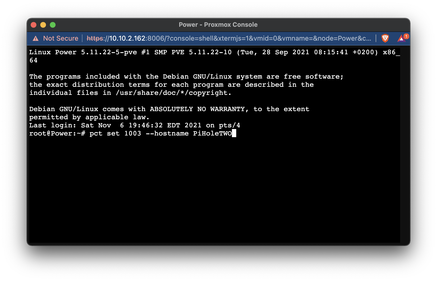 how-to-change-the-hostname-of-a-lxc-using-command-line-proxmox-7